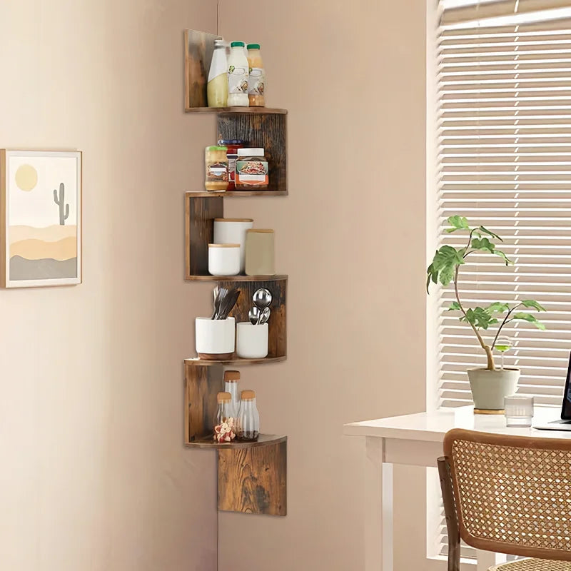 floating shelves for wall, corner shelf,, space-saving, easy installation, suitable for living room,bathroom decor，book shelf