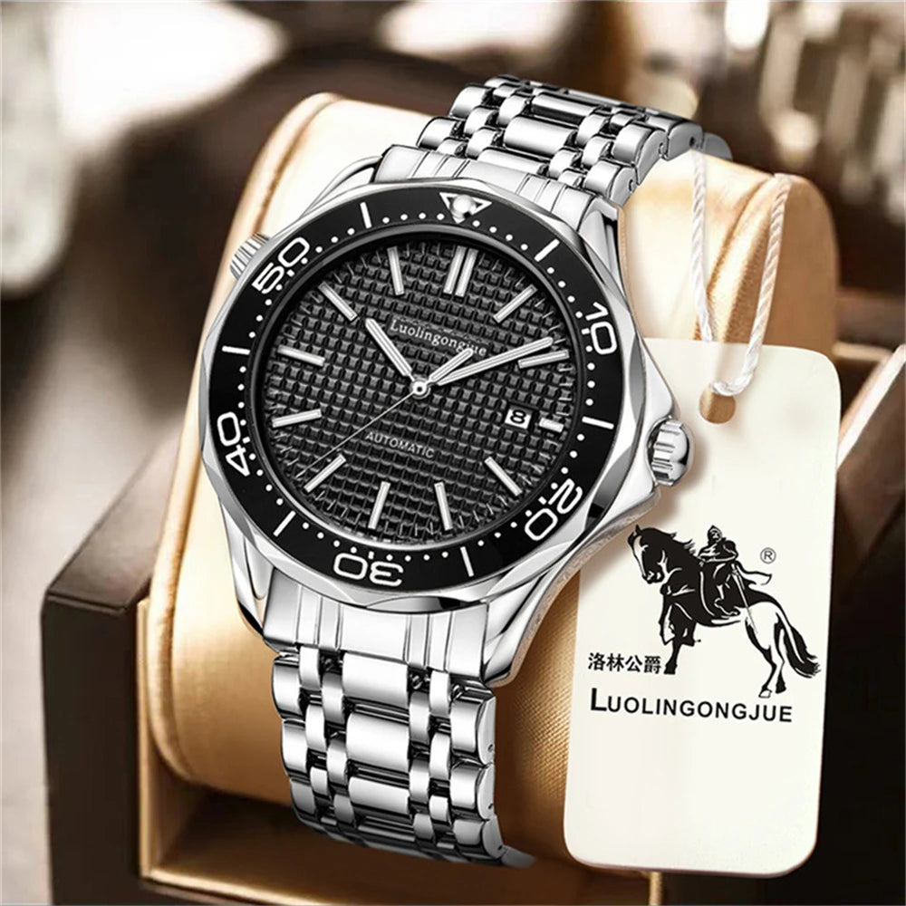 Men's Luxury Brand Business Sport Automatic Mechanical Watches 2025 MM300 NH35 Steel Waterproof Watch For Men WristWatches Clock