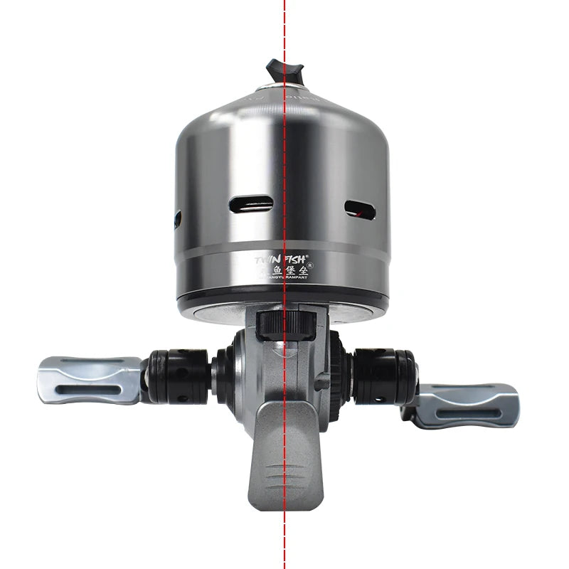 Enclosed Metal Fishing Reel Outdoor Slingshot Fishing Accessories Applicable Multi-Scene Fishing Reel Spool 6+1BB Fishing Reel