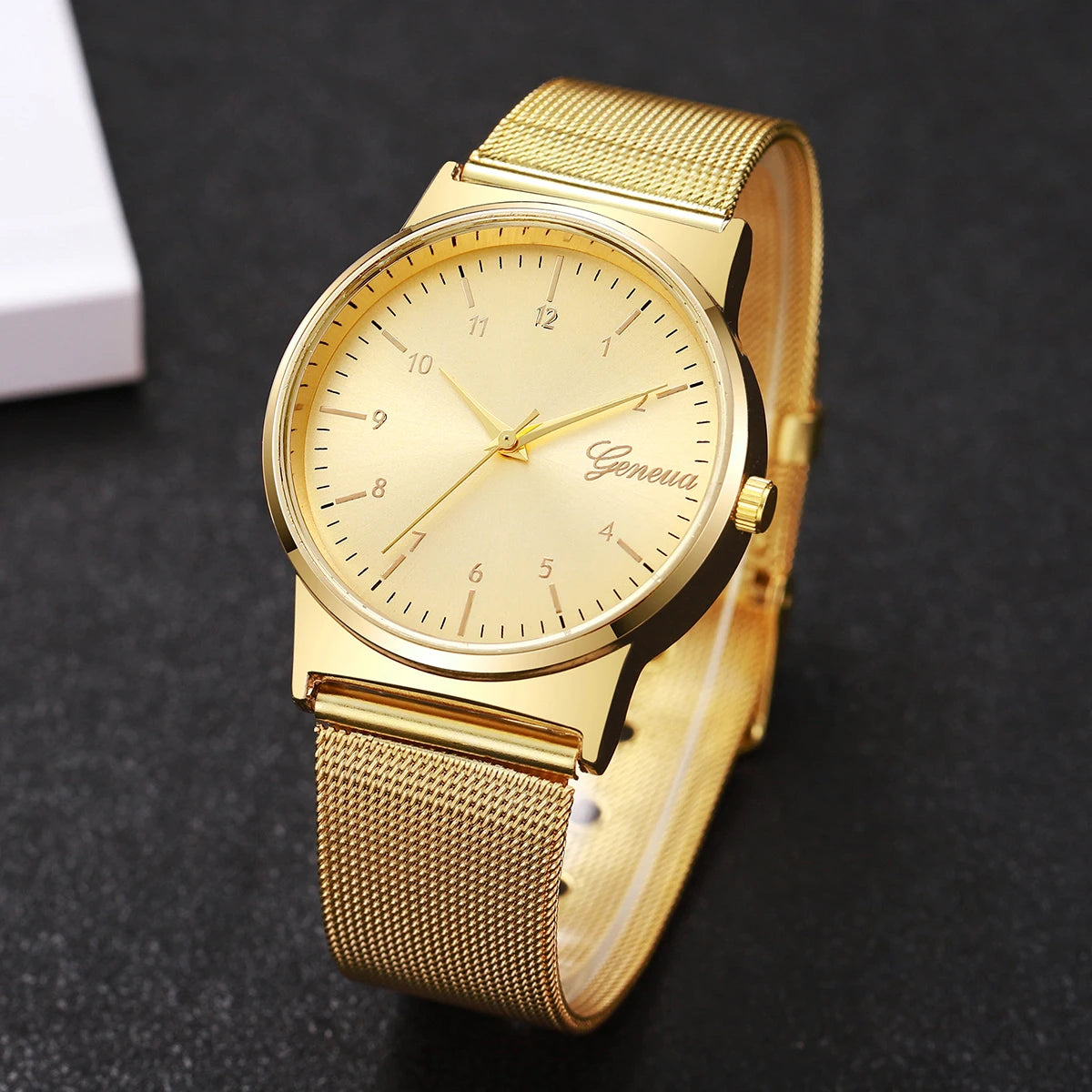 Fashion Women Watches Simple Arabic Dial Quartz Watch Luxury Mesh Band Ladies Wristwatches Reloj Mujer Girls Clock Gift