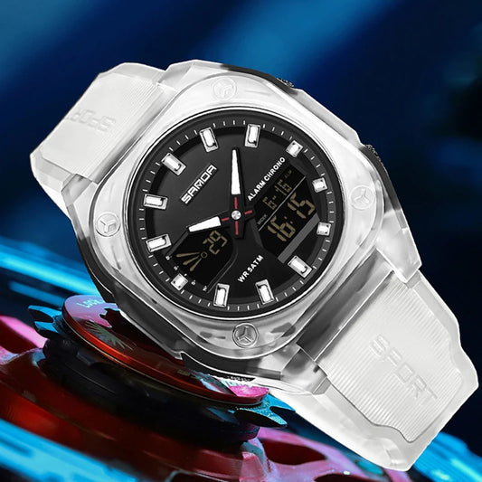 Men Sports Watches 2025 Top Brand Luxury Men Digital Quartz Wrist Watches For Male Clock Dual Display Multifunction Wristwatch