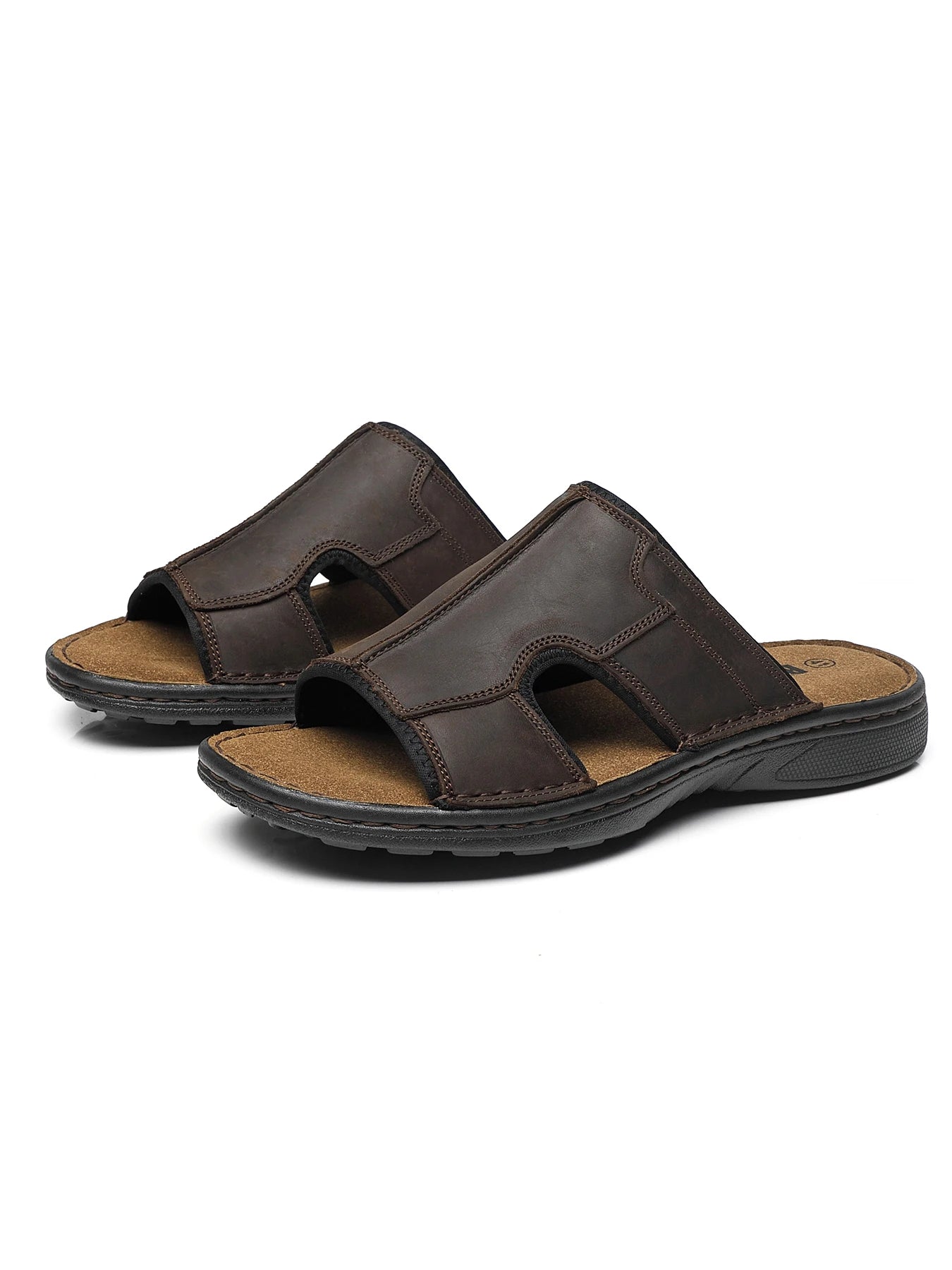 First-Layer Cowhide Men's Sports Sandals, Open-Toe Outdoor 防滑 Sandals, Casual Men's Shoes, Outdoor Fashion Beach Shoes, Li