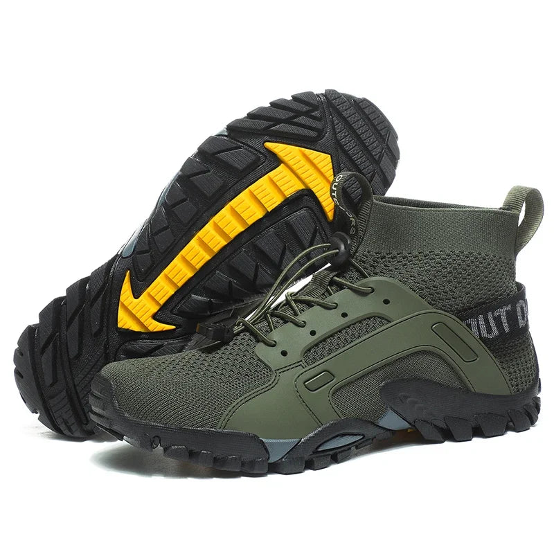 Hiking Shoes for Man Outdoor Comfortable Breathable Mesh High Top Boots Mountaineering Woman Quick Drying Leisure Travel Sneaker