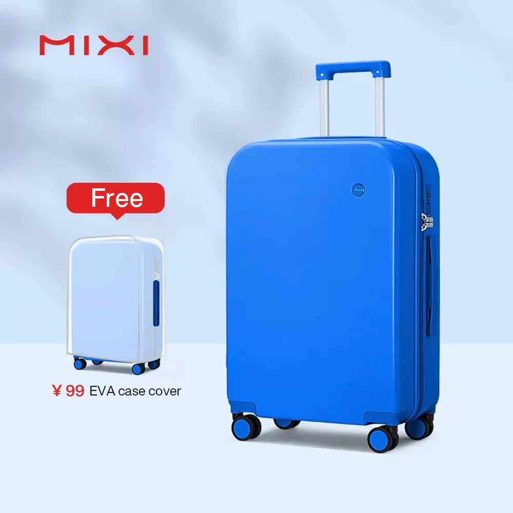 Mixi Puristic Design Travel Luggage Rolling Wheel Hardside Women Suitcase Men Trolley Case 16 20 Carry On/Big 22 24 26 28 Inch
