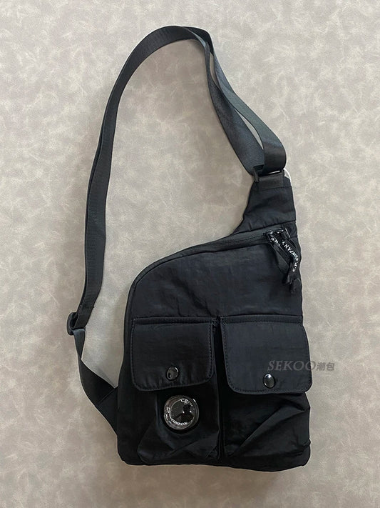 CP Minimalist Black Crossbody Bag - Sleek Design, Lightweight & Practical for Travel