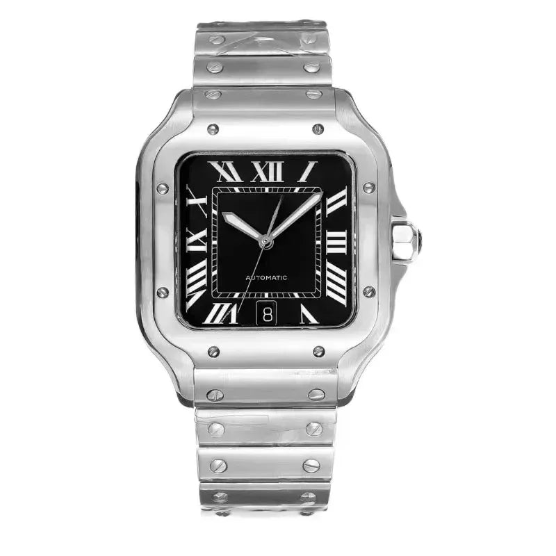 42mm Santos Collection Men's Noble Fashion Exquisite Watch Couple Type Stainless Steel Automatic Watch
