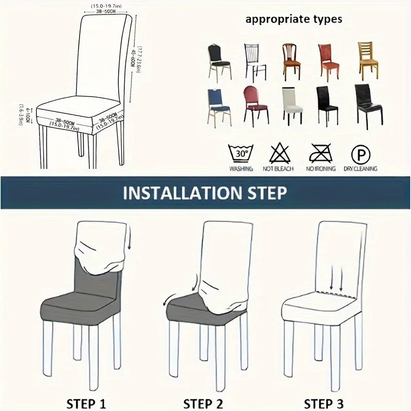 1pc jacquard elastic dust-proof chair cover, simple four seasons universal, suitable for bedroom living room chair cover decorat