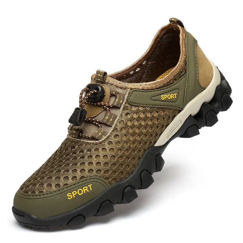 Men Trekking Hiking Shoes Aqua Shoes Breathable Mesh Water Sneakers Outdoor casual Climbing Shoe Elastic Soft Sport Footwear