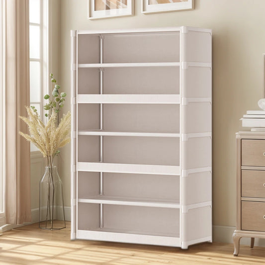 7 Tiers Shoe Rack Organizer with Clear Flip Door  Storage Organizer Shoe Storage Shelf Cabinet for Bags  Books Clothes