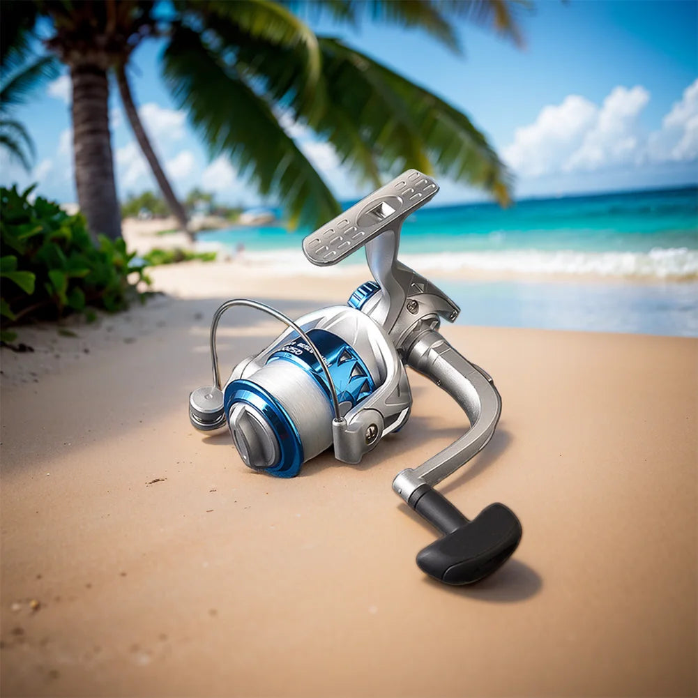 Spinning Reel Metal Spool Spinning Fishing Reel 5.2/1 Gear Ratio All Purpose Fishing Spinning Reel for Freshwater Saltwater