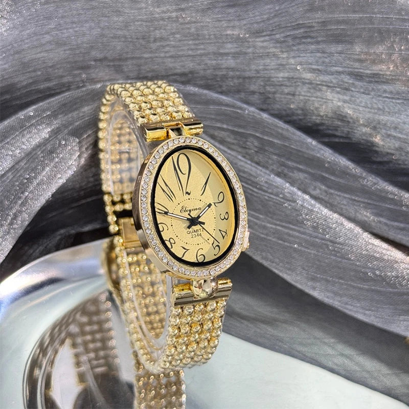 Watches for Women Fashion Stainless Steel Women Quartz Wristwatches Elegant Ladies Retro Steel Strap Watch Reloj