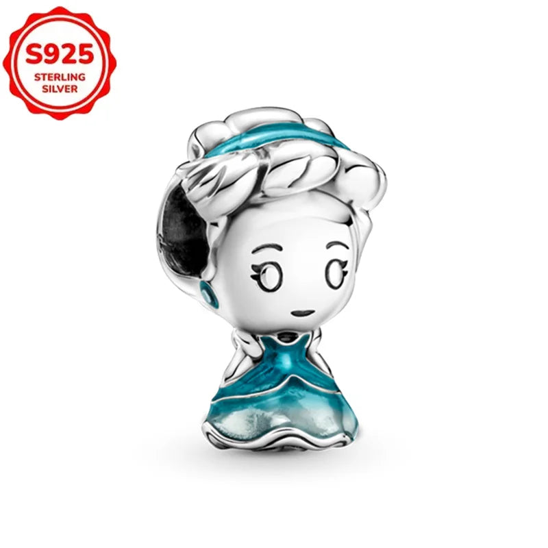 For Original Women 925 Bracelet Bangle Pendant Charm Disney Stitch 925 Sterling Silver Boutique Bead DIY Jewelry Gift New in Hot