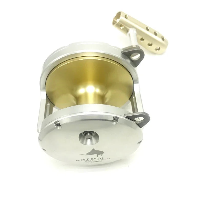 Metal Sea Fishing Reels, All for Goods, Low Speed Bait, Big Fish Equipment, Windlass, Max Drag  30 Kg , Saltwater Heavy Reel