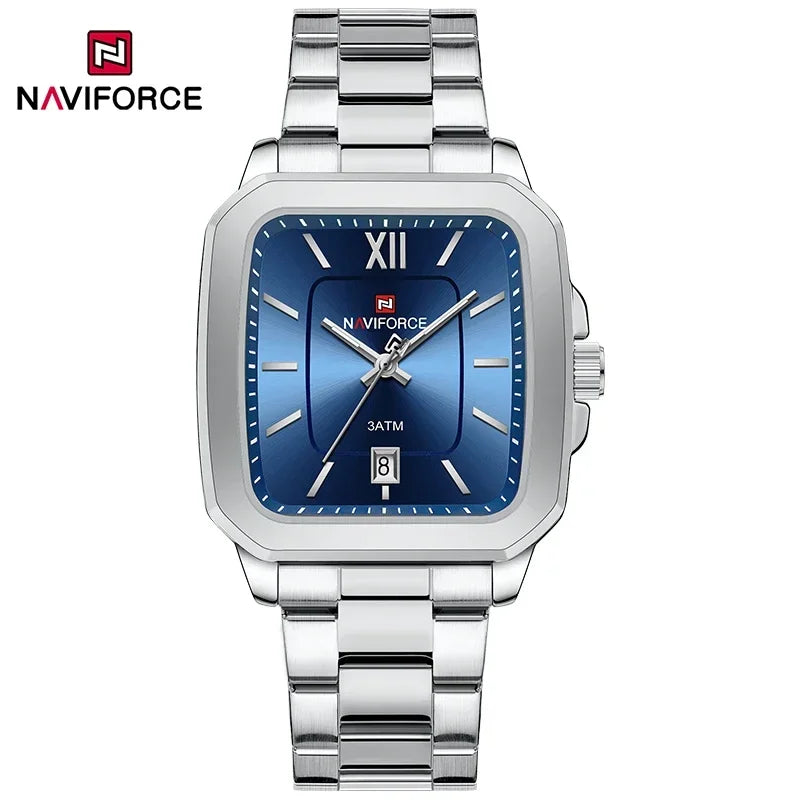 NAVIFORCE Fashion Women's Watches Waterproof Couple Steel Strap Quartz Calendar Wristwatch Gift for Girl Clock Relogio Feminino