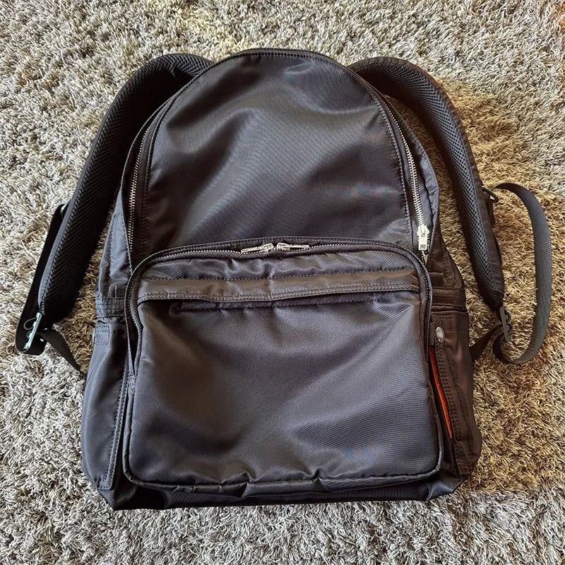 2025ss Fashion Japanese Trend Series Outdoor Leisure Lightweight Backpack Nylon Travel Computer Bag Waterproof Men School Bag