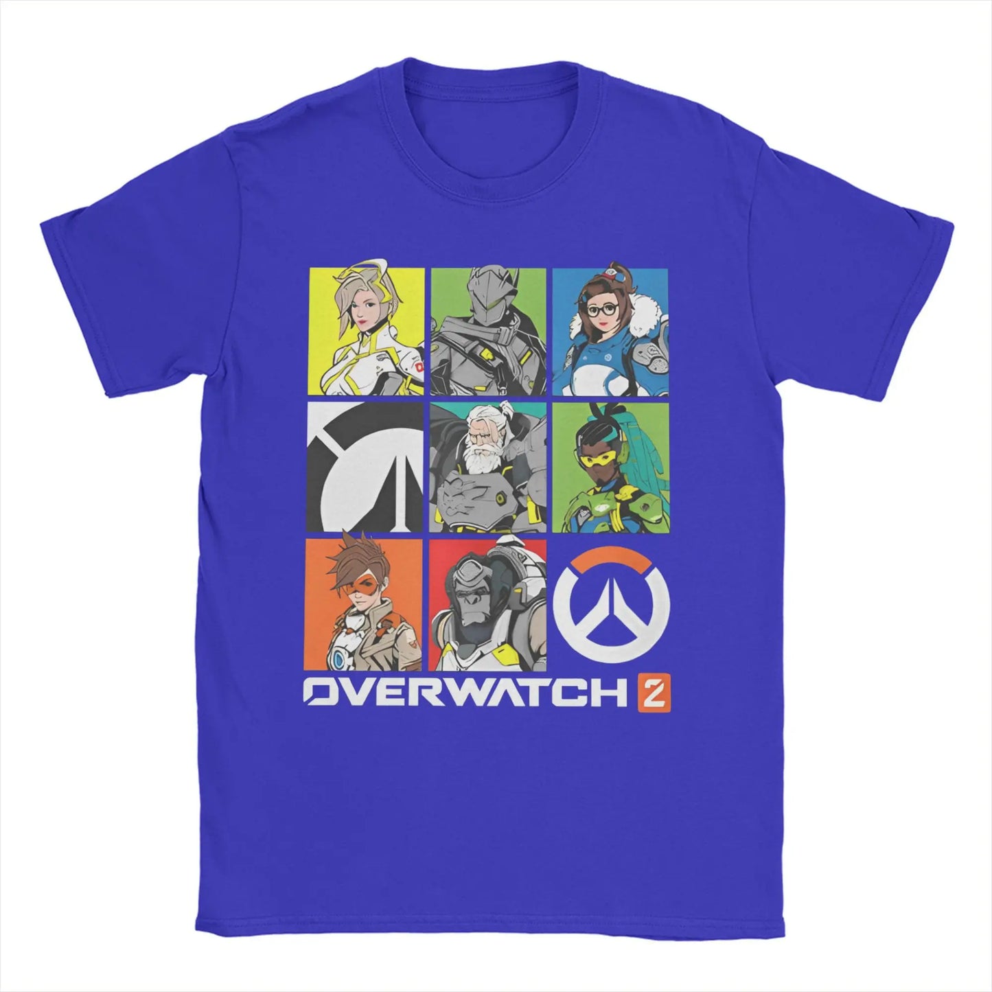 Men's Overwatchs Games   T Shirts  Pure Cotton Clothing Casual Short Sleeve O Neck Tees Printed T-Shirts