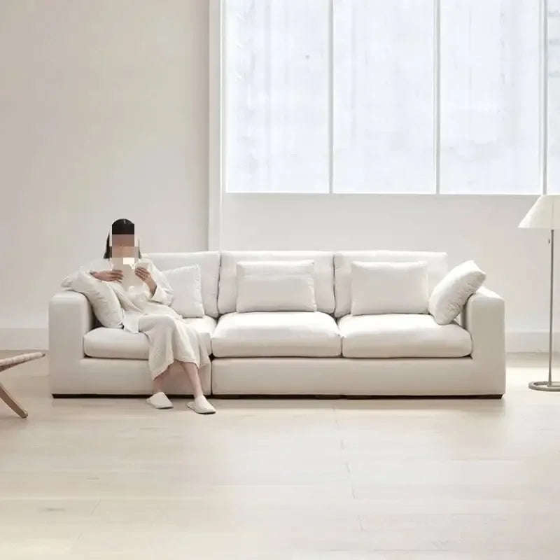 Minimalist European Sofa Backrest Elegant Wooden Luxury Bedroom Sofa Puffs Sectional Recliner Designer Muebles Unique Furniture