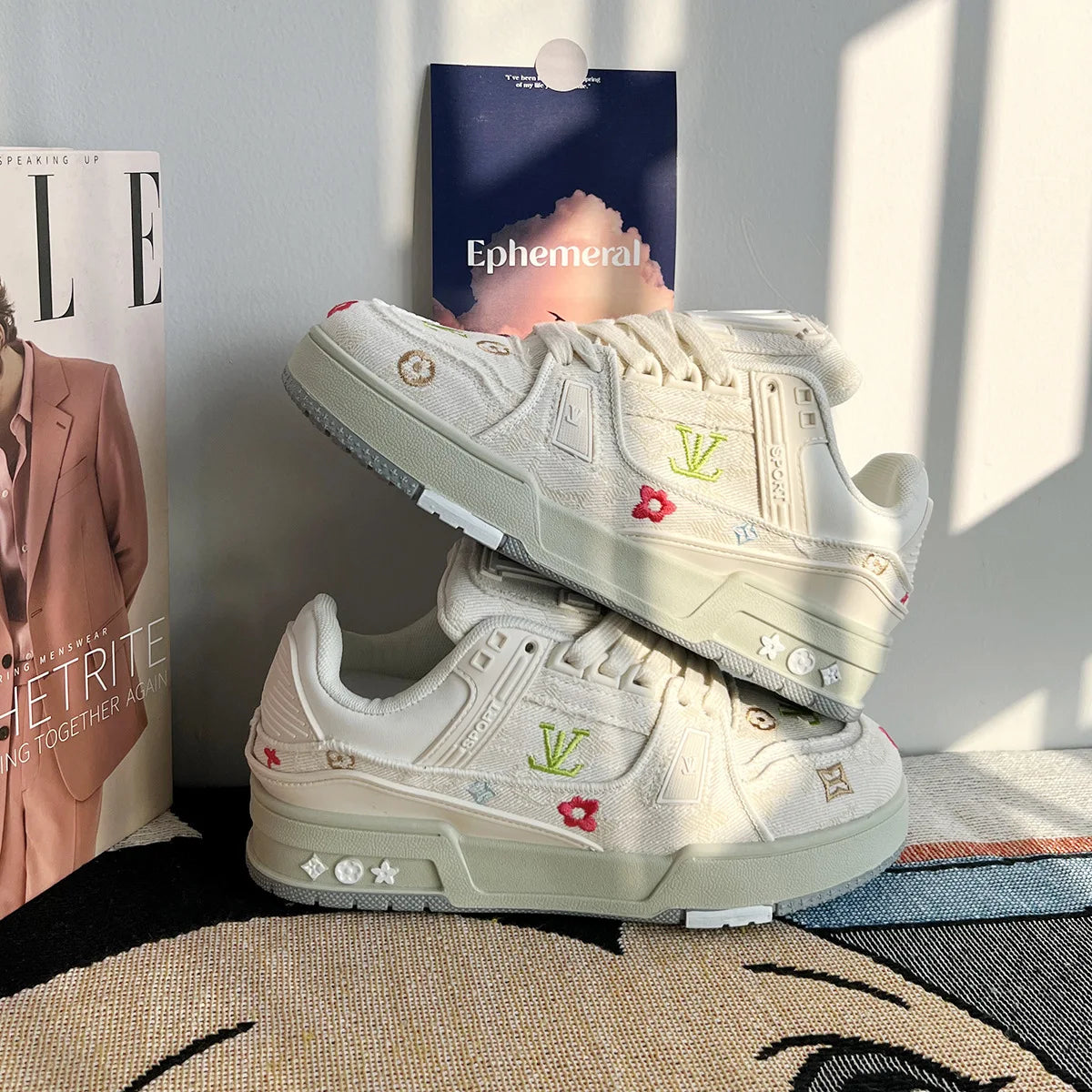 New Men's and Women's Black Platform Casual Shoes High Street Men's and Women's Bread Shoes Increase Lovers' Casual Shoes Women