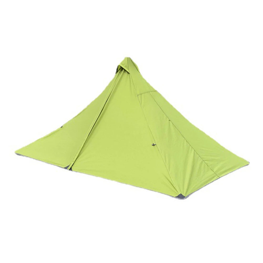 Ultralight Pyramid Camping Tent Rodless Pyramid Tent For Single Person 210T Cloth Outdoor Camping Hiking Tent Accessories
