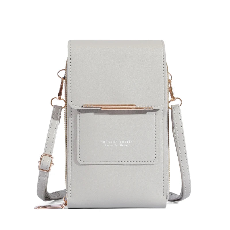 Women Bags Soft Leather Wallets Touch Screen Cell Phone Purse Crossbody Shoulder Strap HandbagFor Female Cheap Womens Bags