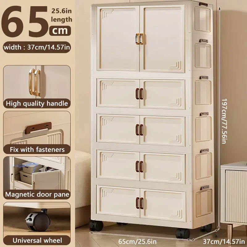 Multi-specification Large Capacity Wardrobe Foldable Easy Install Clothes Storage Cabinet  Organizer for Home