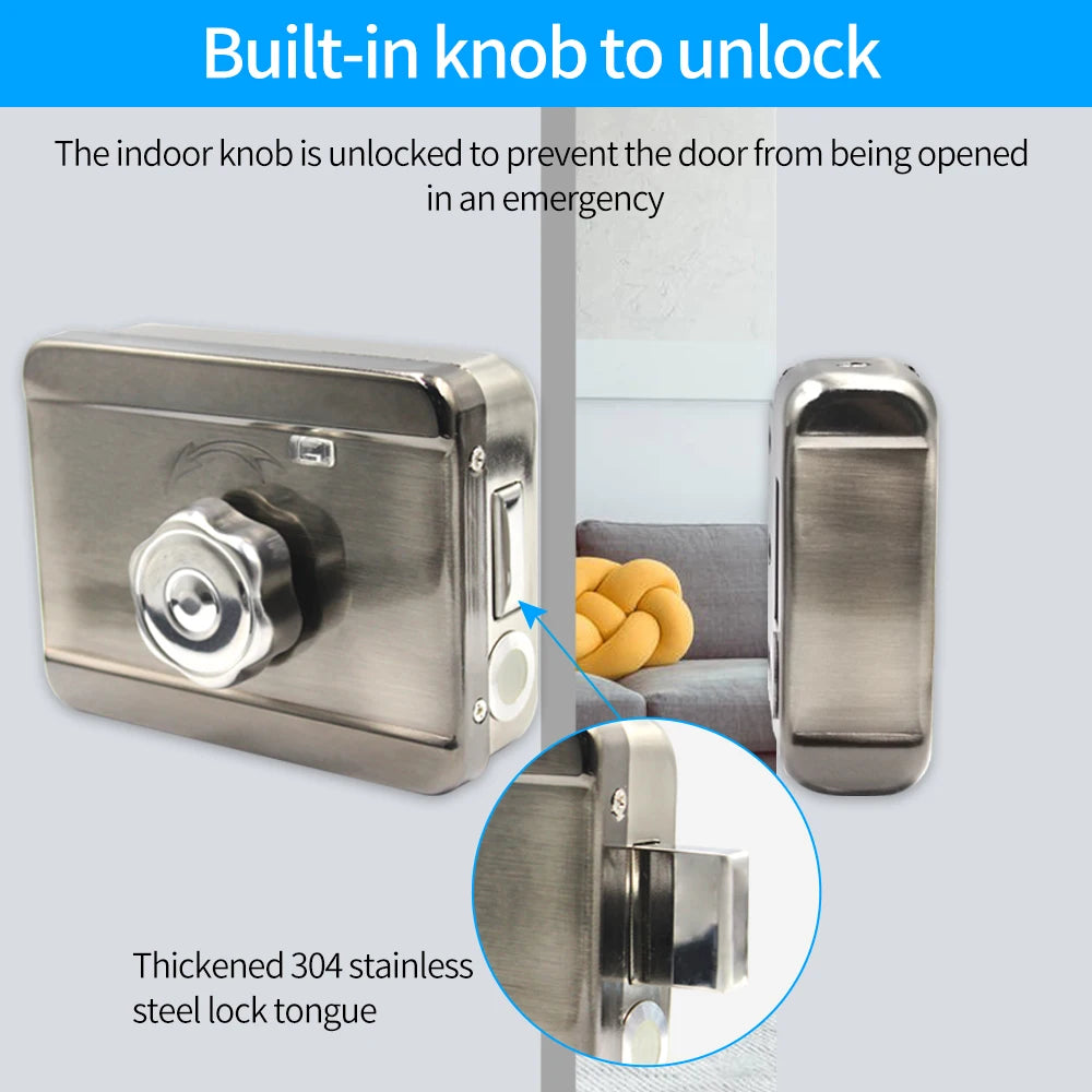 TTLock Bluetooth Fingerprint Waterproof Outdoor Gate Passcode Rfid Card Keyless Smart Door Lock