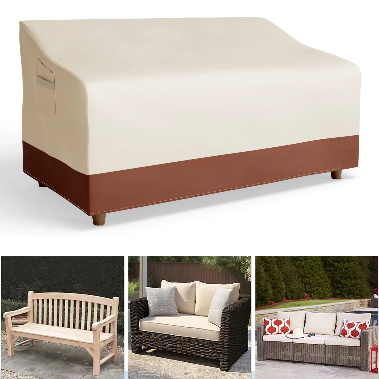 New 420D Outdoor sofa chair cover with handle Garden Waterproof Wind-Proof Anti-UV Against dust Rain Snow Protection Cover