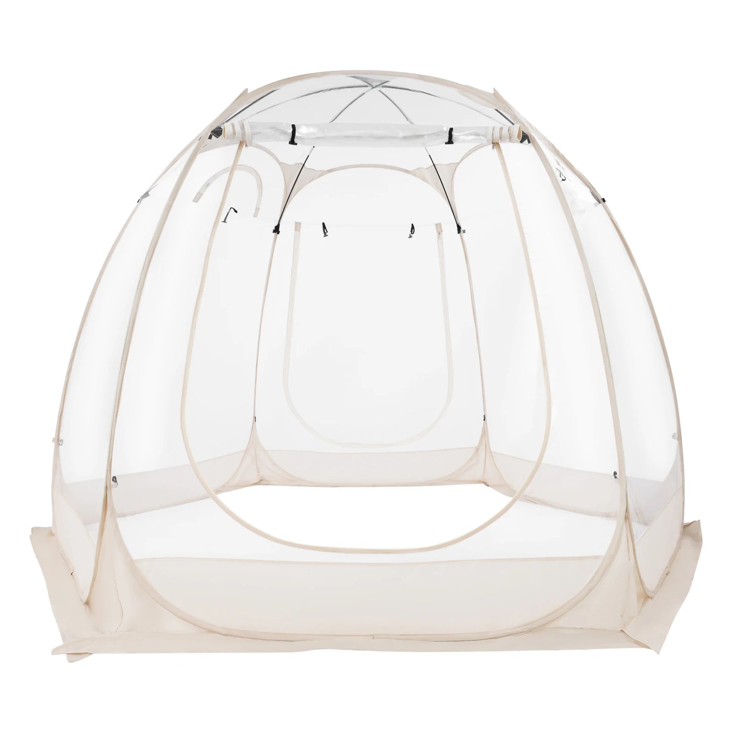 Clear Pop Up Bubble Tent Garden Courtyard Tent Camping Tent for Outdoor Lawns, Backyards  3*2.05m/9.84*6.73ft