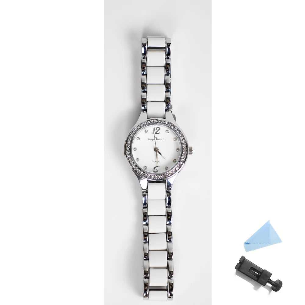 Women's Watch 2025 New Ladies Diamond Waterproof Quartz Wristwatches Resin Ceramic Strap Fashion Luxury Women Watches Gifts