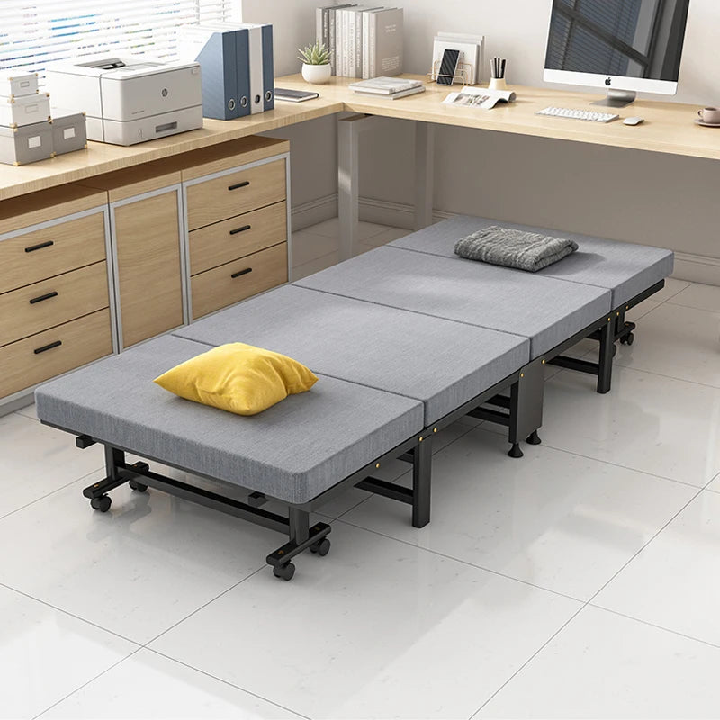 Folding Single Bed Luxury Hard Board Thickeneded 60% off Bed Simple Office Lunch Break Bed Luxury