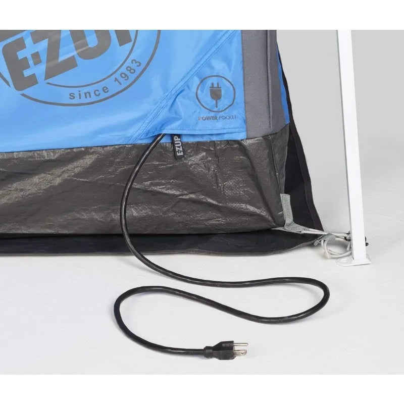 E-Z UP Camping Cube 6.4, Converts 10' Straight Leg Canopy into Camping Tent (Canopy/SHELTER NOT Included), Splash