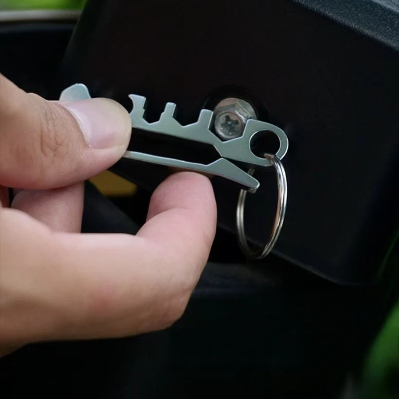 Outdoor equipment EDC tools rattlesnake clip keychain wallet banknote clip hiking buckle quick hanging equipment accessories
