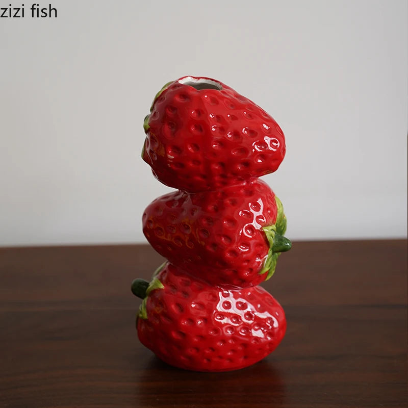 Fruit Shaped Ceramic Vase Vintage Floral Ware Dried Flower Vase Desktop Vases Flower Arrangement Hydroponic Vases Crafts