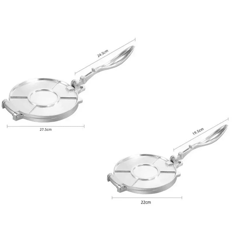 Tortilla Press Maker Aluminum Alloy Manual Pizza Pie Making Tortilla Dough Pressing Tool Homemade Pancake Kitchen Cooking Supply