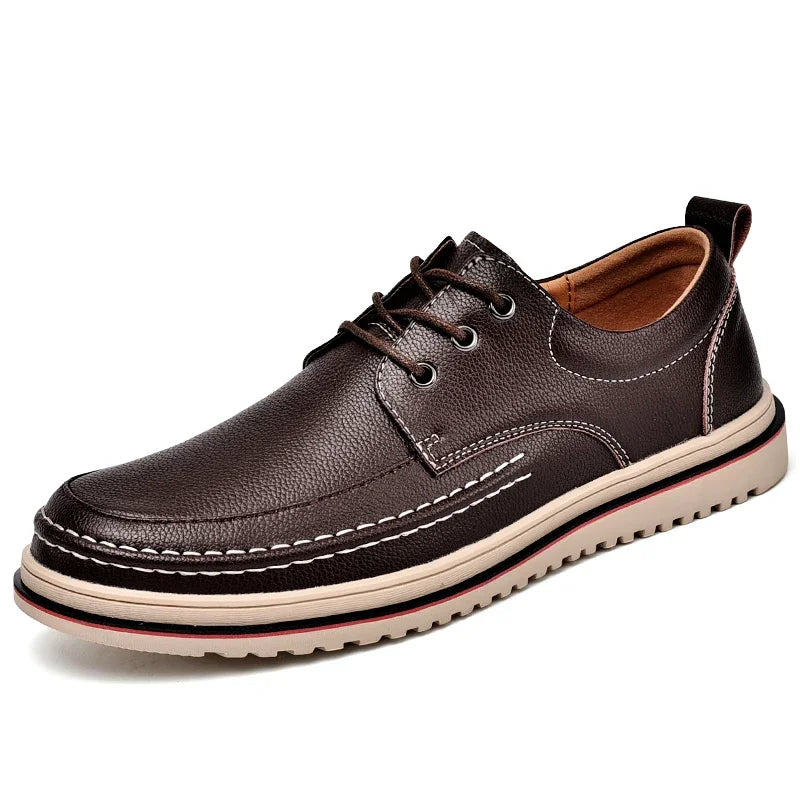 Golden Sapling Casual Business Shoes for Men Flats Leather Footwear Men's Leisure Derby Shoe Businessmen Dress Formal Loafer
