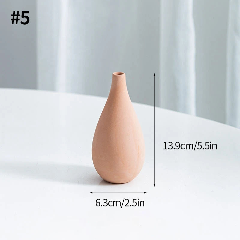Ceramic Fired Vases,Hydroponic Dried Flower Utensils,Ornaments,Home Living Room Tables,Decorative Vases,Shaped Ceramic Vases