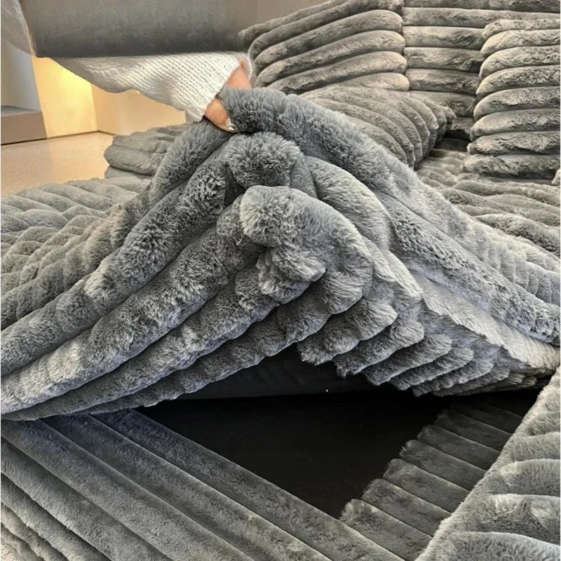 Customizable Italian Minimalist Velvet Sofa Bed French Fabric Lazy Living Room Puffs Bedroom