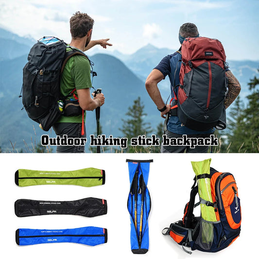 Portable Trekking Pole Carrying Bag Storage Bag Pouch with Zipper for Walking Stick Hiking Poles Travel Case