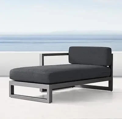 Outdoor Aluminum Alloy Sofa Four Piece Set, Terrace Garden Bar Waterproof Sofa Furniture Set