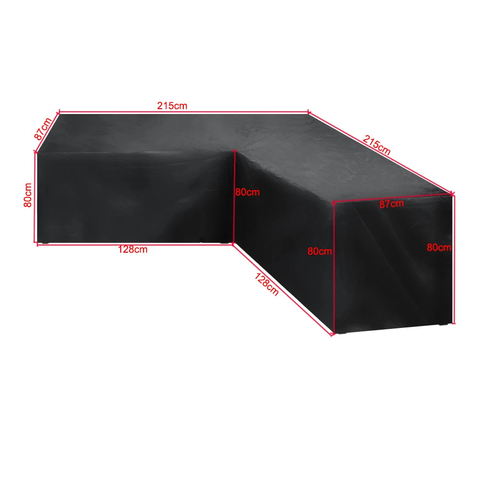 15 Size L Shape All-Purpose Covers Waterproof Rattan Corner Furniture Cover Garden Patio Outdoor Sofa Protector Anti-Dust