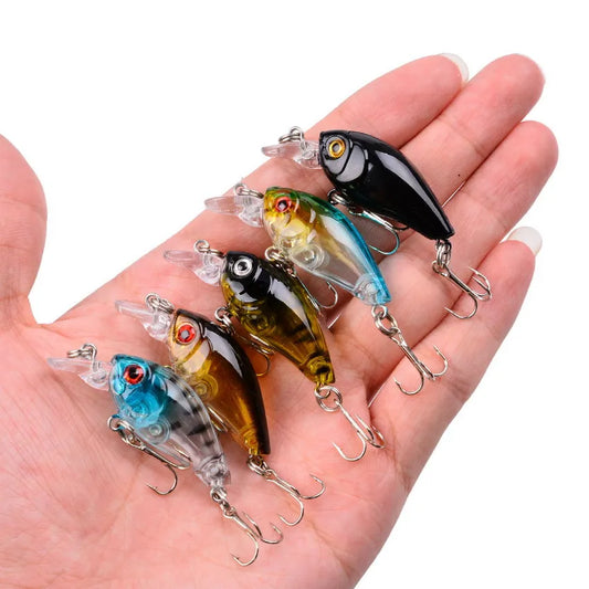 45mm 3.5g Crankbait Fishing Lure Artificial Hard CrankBait Bass Fishing wobbler Japan Topwater Minnow Fish Lures