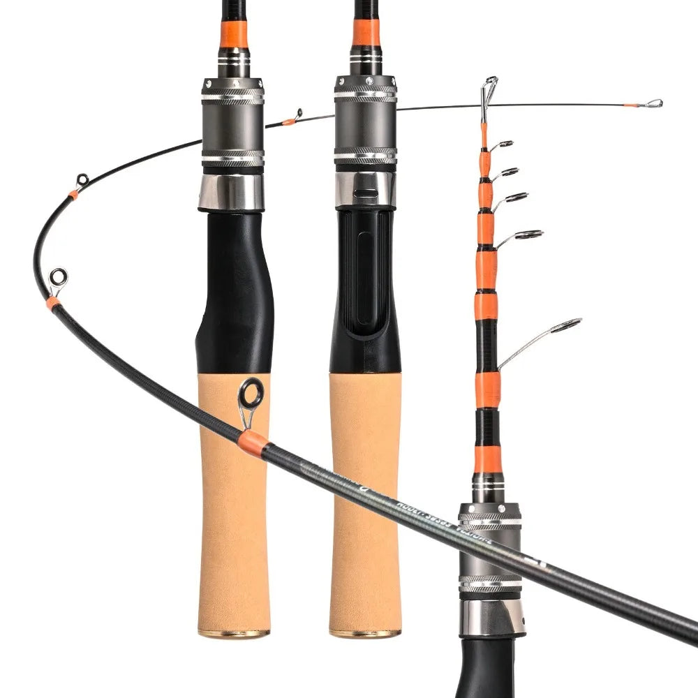 Casting Telescopic fishing rod Spinning fiberglass Portable Fishing Rod Mini 150cm Fiberglass Lure Rod Travel Fishing Equipment
