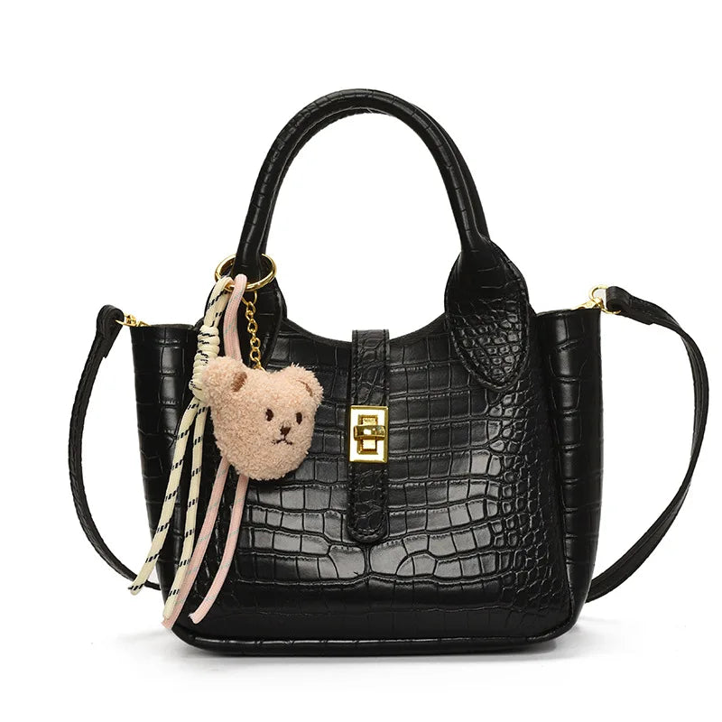 Hand-held Bucket Bag for Women 2025 New Trend Fashion Internet Celebrity High-end Sense Single Shoulder Crossbody Handbag