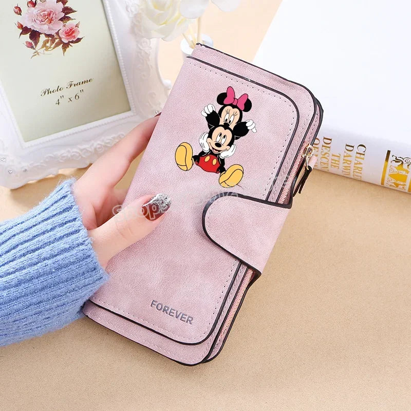 Mickey Minnie Wallet Women Wallets Card Wallet Coin Wallet Womens Bags for Women Purse ID Wallets Female Coin Purse Girls Gift