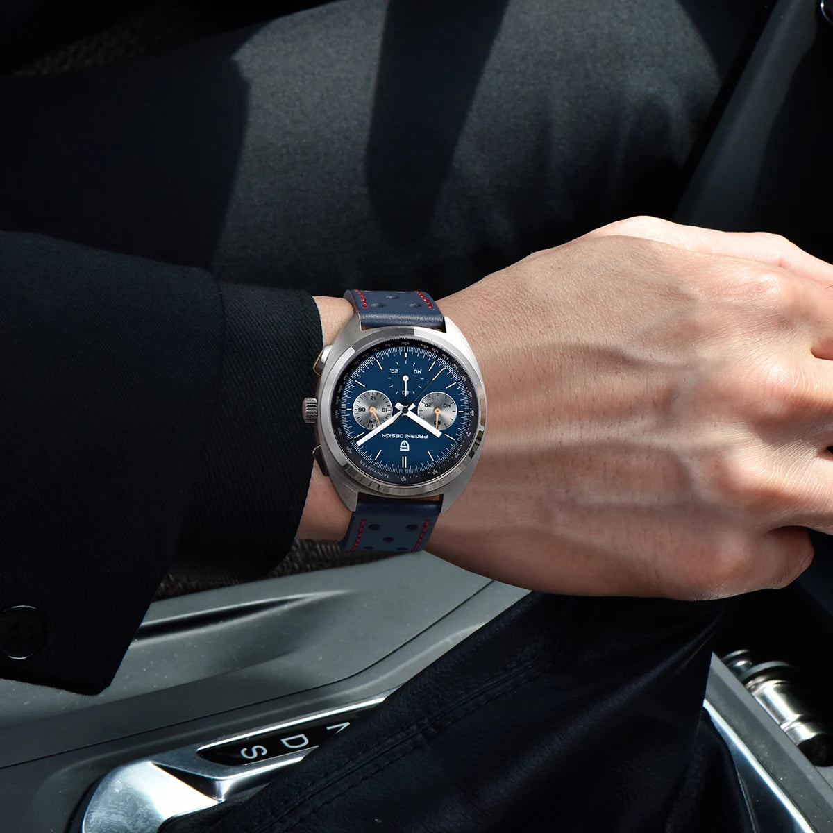 PAGANI DESIGN 2024 Retro Luxury Men's Watches Sports Chronograph VK63 Quartz Watch For Men AR Sapphire Waterproof Leather Clock