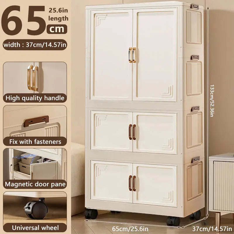 Multi-specification Large Capacity Wardrobe Foldable Easy Install Clothes Storage Cabinet  Organizer for Home