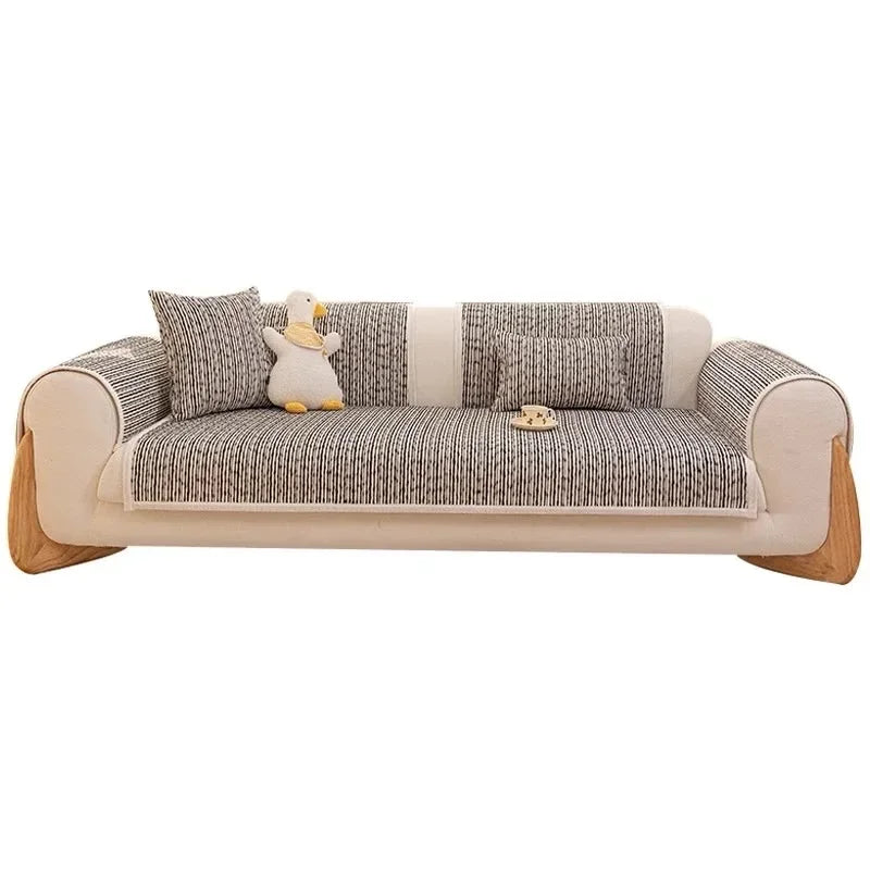 Chenille Sofa Covers for Living Room  Season Universal Sofa Cushion Modern Simple Non-Slip Sofa Mat for Living Home Decor