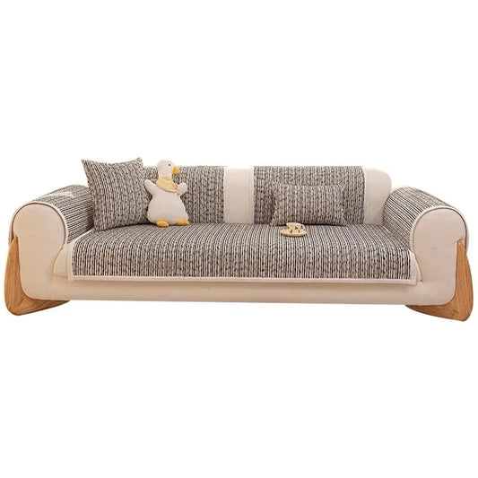 Chenille Sofa Covers for Living Room  Season Universal Sofa Cushion Modern Simple Non-Slip Sofa Mat for Living Home Decor