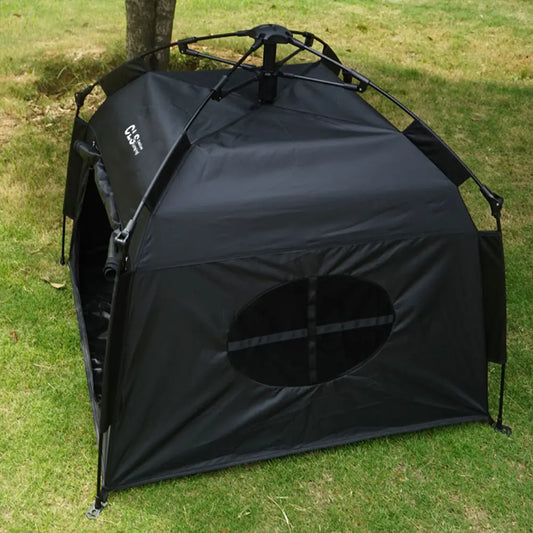 Fully Automatic Folding Pet Tent Rain Sun Protection Portable Cat Dog Camping Tent Foldable Cat Dog Shelter for Indoors/Outdoors
