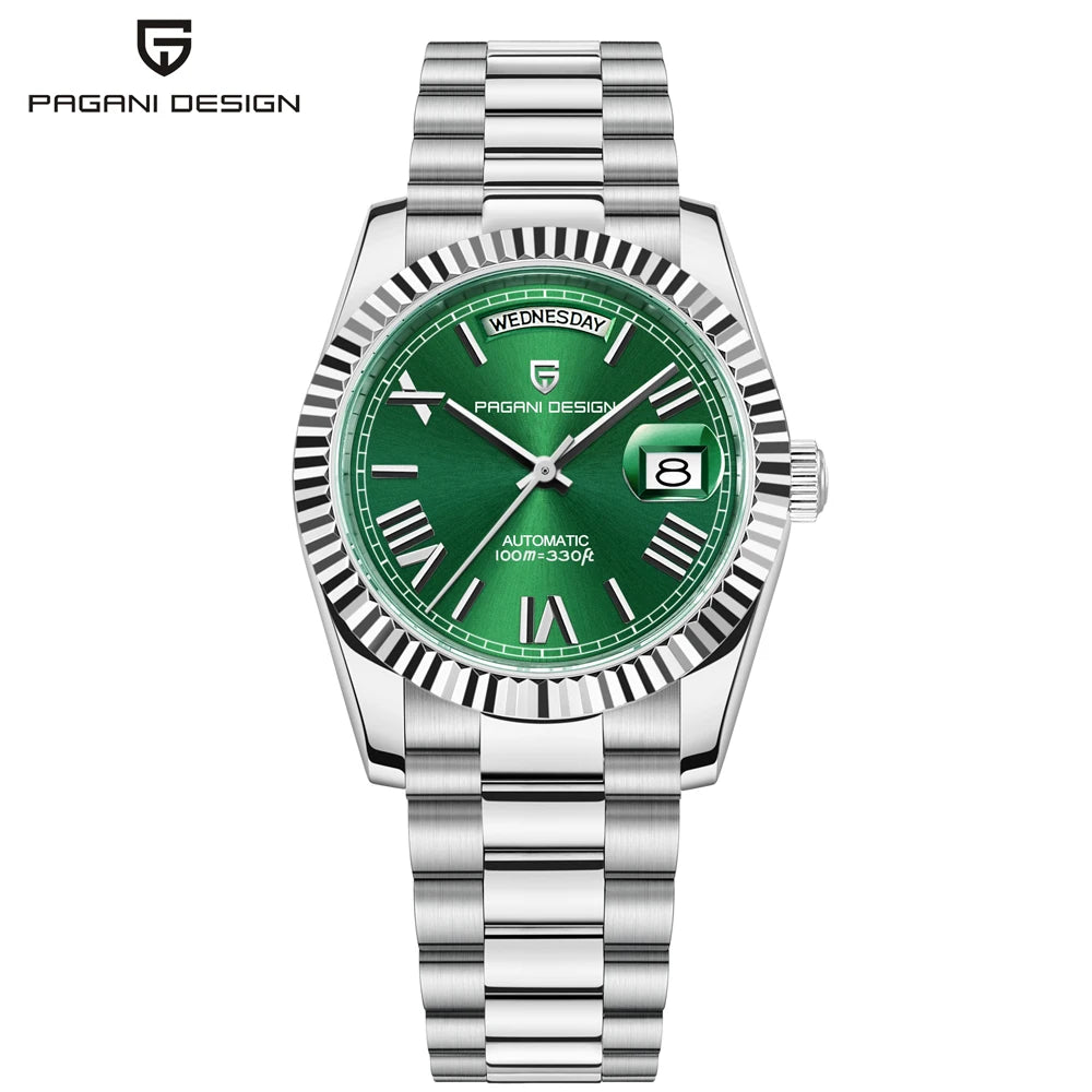 PAGANI DESIGN 2025 New DD36 automatic mechanical men watch Double calendar 36MM Watch For Men sapphire luxury waterproof Watches